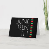 Juneteenth Holiday Kaart (Voorkant)