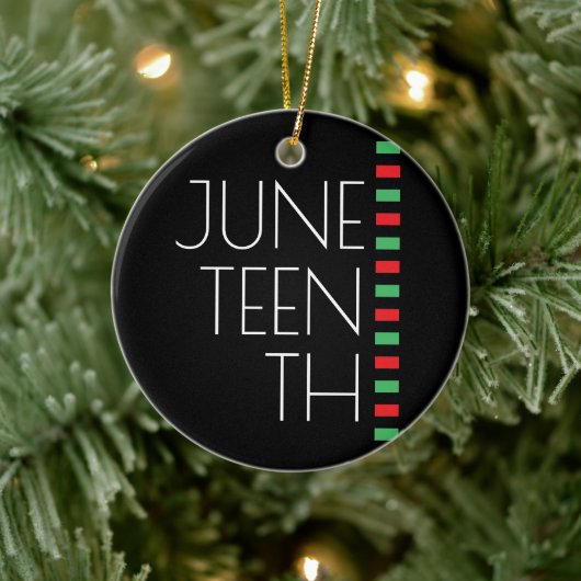 Juneteenth Holiday Keramisch Ornament (Boom)