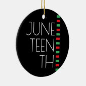 Juneteenth Holiday Keramisch Ornament (Rechts)