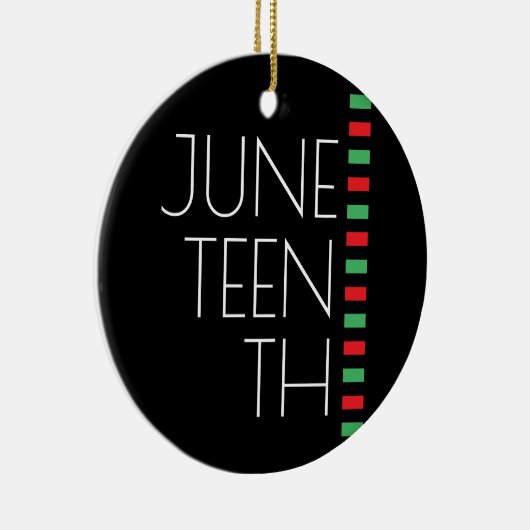 Juneteenth Holiday Keramisch Ornament (Rechts)