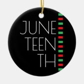 Juneteenth Holiday Keramisch Ornament (Voorkant)