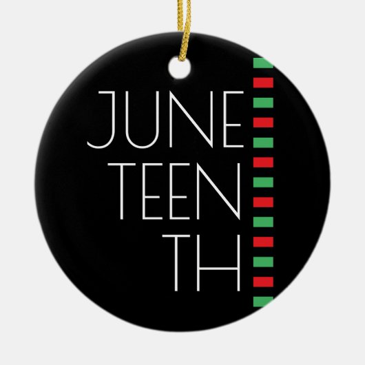 Juneteenth Holiday Keramisch Ornament (Voorkant)