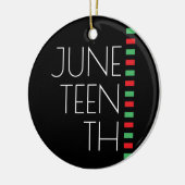 Juneteenth Holiday Keramisch Ornament (Links)