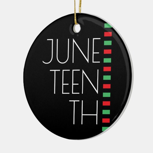 Juneteenth Holiday Keramisch Ornament (Links)