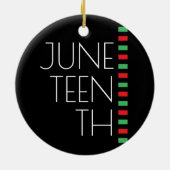 Juneteenth Holiday Keramisch Ornament (Achterkant)