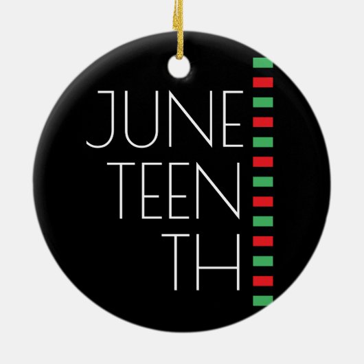 Juneteenth Holiday Keramisch Ornament (Achterkant)