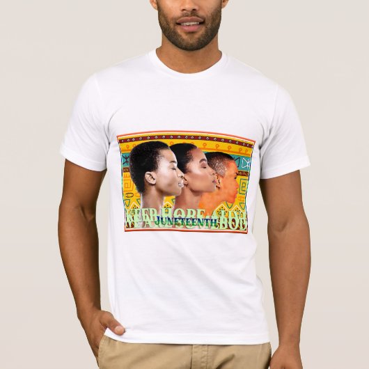 Juneteenth Hoop & Erfgoed  T-shirt (Voorkant)