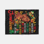 Juneteenth I Am The Storm Black Women Black Histor Fleece Deken (Voorkant (Horizontaal))