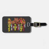 Juneteenth I are the Storm Melanin Black Girl Bagagelabel (Voorkant horizontaal)