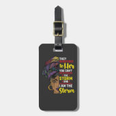 Juneteenth I are the Storm Melanin Black Girl Bagagelabel (Voorkant verticaal)