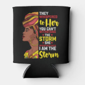 Juneteenth I are the Storm Melanin Black Girl Blikjeskoeler (Voorkant)