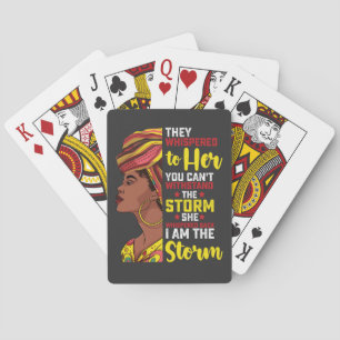 Juneteenth I are the Storm Melanin Black Girl Pokerkaarten