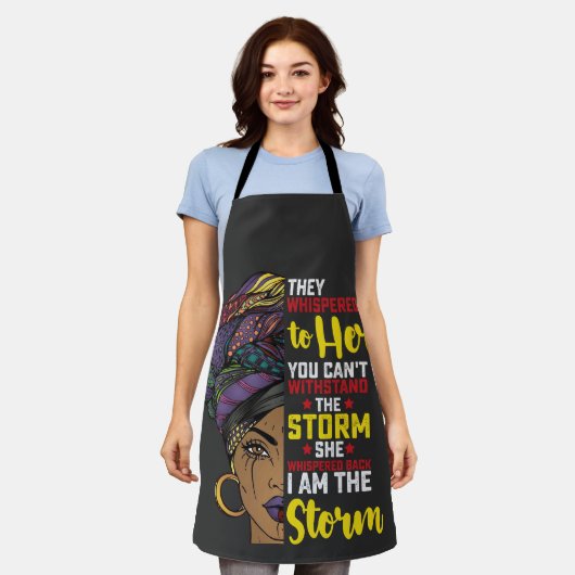 Juneteenth I are the Storm Melanin Black Girl Schort (Gedragen)