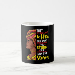 Juneteenth Ik Ben De Storm Melanin Zwart Meisje Koffiemok