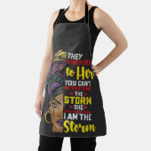 Juneteenth Ik Ben De Storm Melanin Zwart Meisje Schort (Insitu)