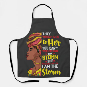 Juneteenth Ik Ben De Storm Melanin Zwart Meisje Schort