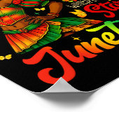 Juneteenth Ik Ben De Storm Zwarte Vrouwen Zwarte G Poster (Hoek)