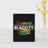 Juneteenth Ik ben elke dag zwart Kaart (Gele Bloem)
