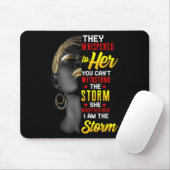 Juneteenth Ik ben het Storm Black Women Black Hist Muismat (Met muis)