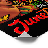 Juneteenth Ik ben het Storm Black Women Black Hist Poster (Hoek)