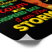 Juneteenth Ik ben het Storm Black Women Black Hist Poster (Hoek)