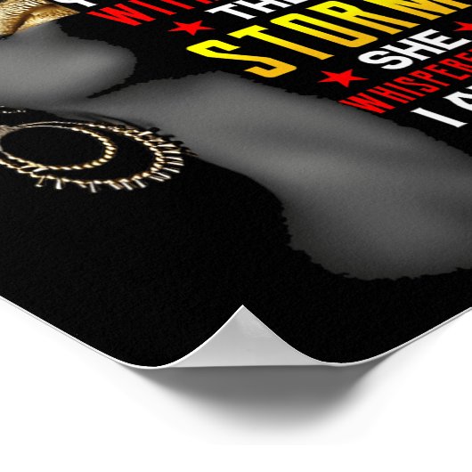 Juneteenth Ik ben het Storm Black Women Black Hist Poster (Hoek)