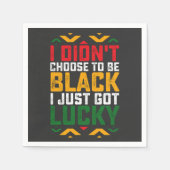 Juneteenth Ik koos er niet voor zwart te worden Servet (Voorkant)