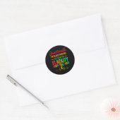Juneteenth I'm Black Independence Celebration Blac Ronde Sticker (Envelop)
