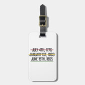 Juneteenth Independence Day Black History Bagagelabel (Voorkant verticaal)