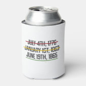 Juneteenth Independence Day Black History Blikjeskoeler (Blikje Voorkant)