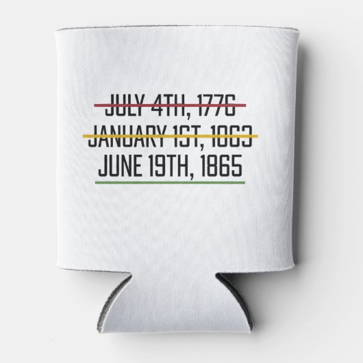 Juneteenth Independence Day Black History Blikjeskoeler (Voorkant)