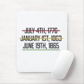 Juneteenth Independence Day Black History Muismat (Met muis)