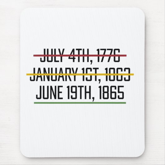 Juneteenth Independence Day Black History Muismat (Voorkant)