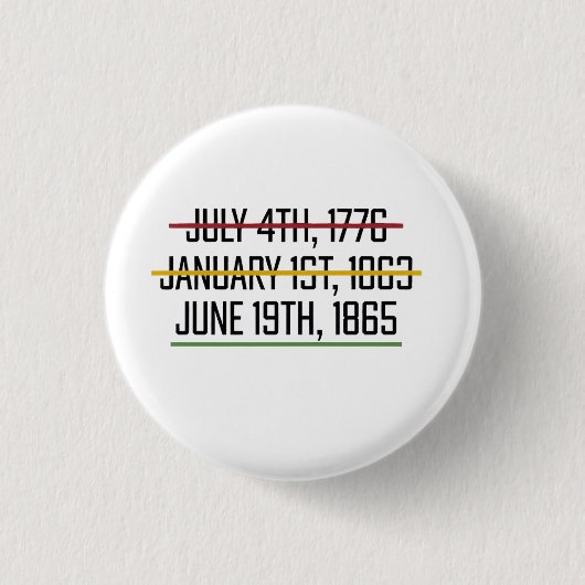 Juneteenth Independence Day Black History Ronde Button 3,2 Cm (Voorkant)