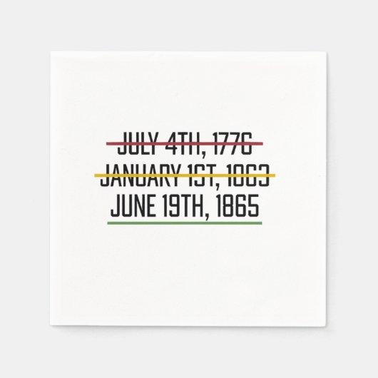 Juneteenth Independence Day Black History Servet (Voorkant)