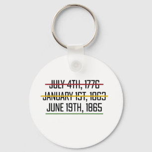 Juneteenth Independence Day Black History Sleutelhanger