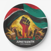 Juneteenth Independence Day Papieren Bordje (Voorkant)