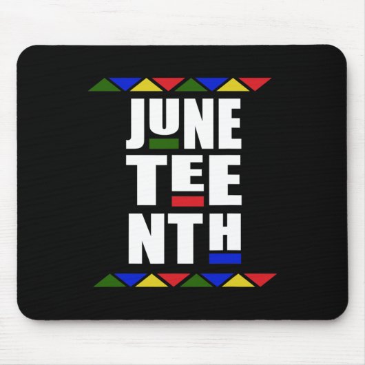 Juneteenth Independence Day retro viering Muismat (Voorkant)