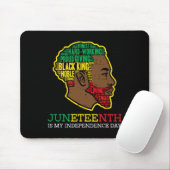 Juneteenth Independence Day Zwarte Koning Mannen J Muismat (Met muis)