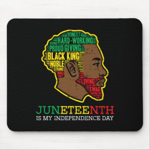 Juneteenth Independence Day Zwarte Koning Mannen J Muismat