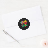 Juneteenth is de echte Onafhankelijkheidsdag 1865  Ronde Sticker (Envelop)