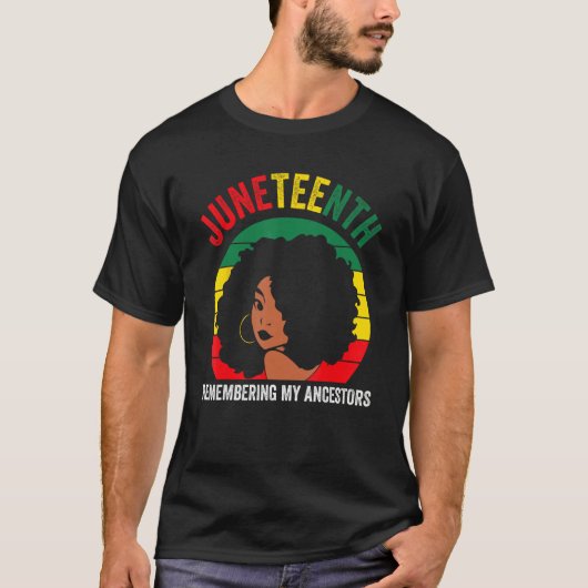 Juneteenth is de echte Onafhankelijkheidsdag 1865 T-shirt (Voorkant)