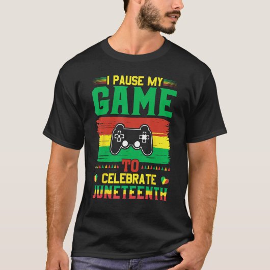 Juneteenth is de ware Onafhankelijkheidsdag 1865 V T-shirt (Voorkant)