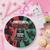 Juneteenth is Freedom for All Liberty Bell Papieren Bordje (Feest)