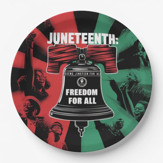 Juneteenth is Freedom for All Liberty Bell Papieren Bordje (Voorkant)