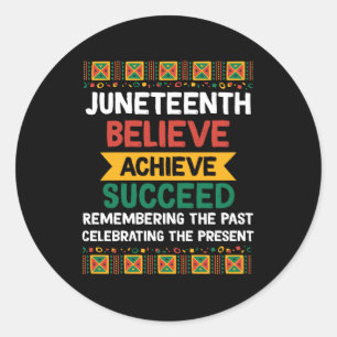 Juneteenth is mijn Independence Black Pride Melani Ronde Sticker