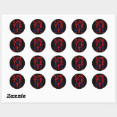 Juneteenth is mijn Onafhankelijkheidsdag 1865 4 ju Ronde Sticker (Vel)