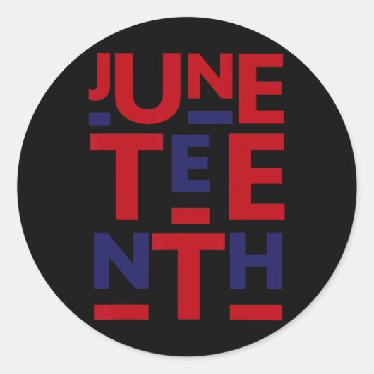 Juneteenth is mijn Onafhankelijkheidsdag 1865 4 ju Ronde Sticker (Voorkant)