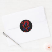 Juneteenth is mijn Onafhankelijkheidsdag 1865 4 ju Ronde Sticker (Envelop)