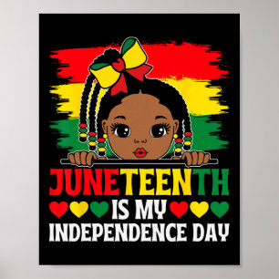 Juneteenth is mijn onafhankelijkheidsdag 1865 meis poster